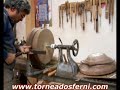torneado en madera "peana de columna"