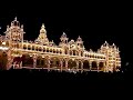 Mysore Palace illuminated during Dussera of 2006