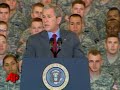 Bush Thanks Troops Returning From War Zones