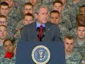 Bush Thanks Troops Returning From War Zones