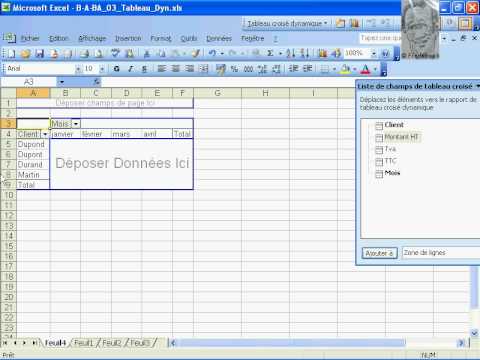 Tutorial Tableau Excel | excel 2003 tableau crois 233 dynamique teletuto tutos vid 233 o Tutorial Tableau Excel | excel 2003 tableau crois 233 dynamique teletuto tutos vid 233 o