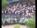 Turks defeat chinese murderer cops in Türkistan. Coward bloodthirsty China