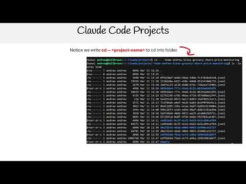 Claude Code Essentials - Claude Code Projects