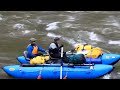 Nervous Tom gets a little sidewise. Brand new boat saves his bacon.
