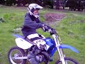 yz85 drew having fun off the ramp