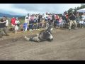 mountainboard crash backflip ramp wreck