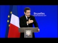 Nicolas Sarkozy press conference, Brussels, December 2011