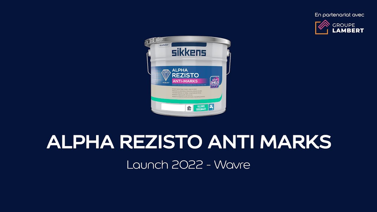Sikkens Alpha Rezisto Anti Marks Launch 2022 - Wavre