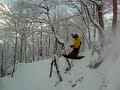 cliff dropping a 20 foot cliff on throbulator at burke mountain