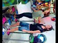 Bia e Jubs brincando