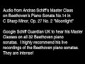Andras Schiff's lecture on 's Moonlight Sonata
