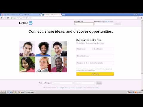 how to login to linkedin