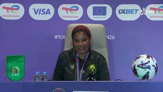 مدربة المنتخب الكاميروني النسوي، فالنتين نغويلي، عقب التتويج بلقب كأس أمم إفريقيا للسيدات