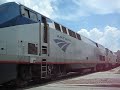 (Use Higher quality) This was the departure of Amtrak's Silver Star #91 out of Tampa,FL departing over two hours late! Leading was P42DC #160 with a STUNNING K5LA and P42DC #142 returning back again trailing. P42DC #142 also 