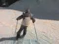 Skiing a blue run in Hoch Fugen.Feb 2007
