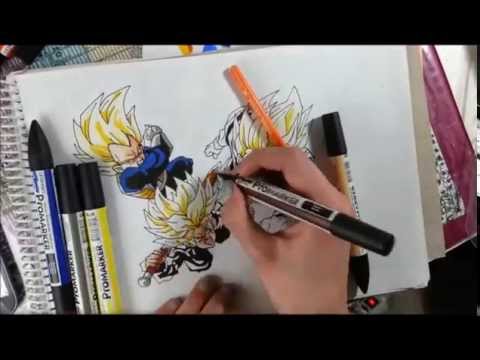 how to draw dbz