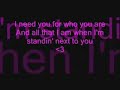 Nikki Flores's song I Got You. ( This is to my BoyFriend Andrew. I love you baby!! ♥ )