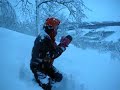 Swimming in powder in North Norway