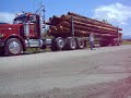 Wrapping up a log truck. Wrapping up a log truck.