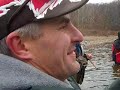 Frank lands steelhead. Erie, PA