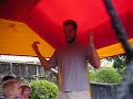 Josh in Bounce House After Cake