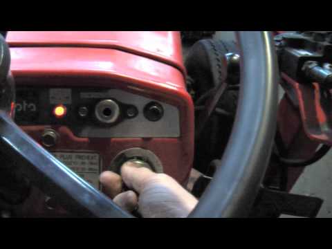 how to drive a kubota tractor