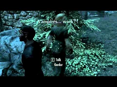 how to vampire bite in skyrim