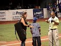 Carlos Ontiveros Toca El Himno En el Juego La Guaira -Caracas