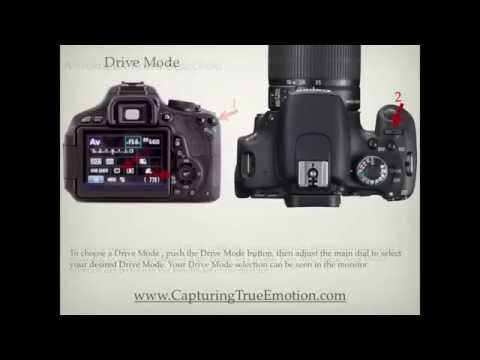 how to set timer on canon eos rebel t3