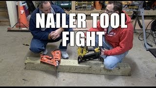 NAILERS Paslode vs DeWALT - Friday Night Tool Fight