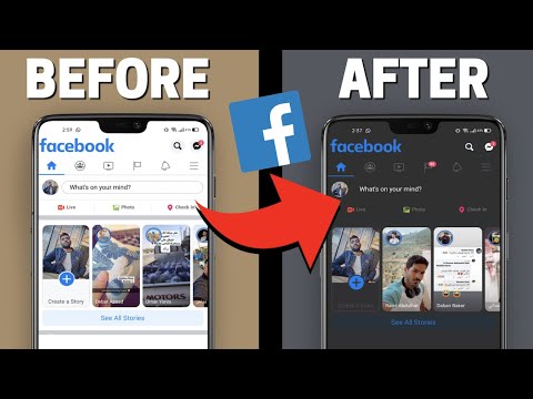 Enable DARK MODE on Facebook App! (easiest way-every phone)