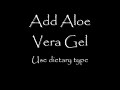 This is the recipe for the Olive Oil conditioner that I talked about in the 