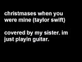 Christmas When You Were Mine COVER (Taylor Swift)