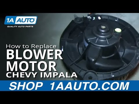 How To Install Replace Heater AC Blower Fan Motor 2006-12 Chevy Impala