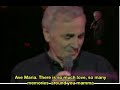 Charles Aznavour La Mama English subtitles