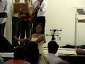 Mission�ria Vanessa no culto da Igreja. E. Cong. da Tijuca