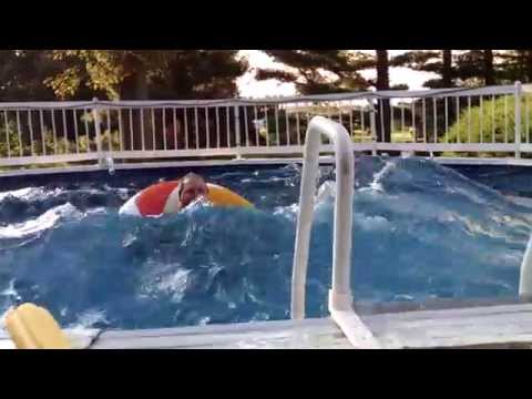how to sink in a swimming pool