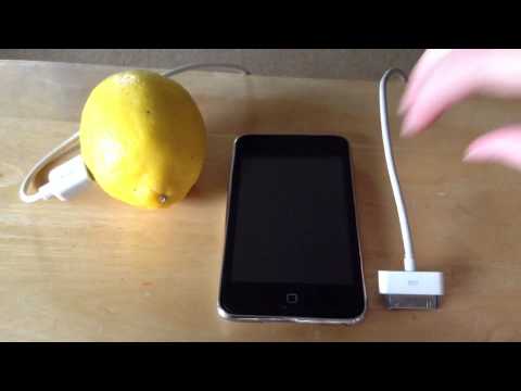how to charge your phone with a lemon