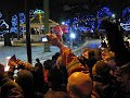 2010 Olympic Flame- carried by Sledge around outdoor rink