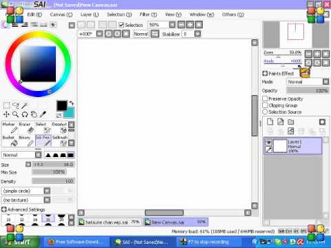 how to adjust pen pressure in sai
