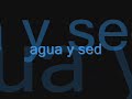 agua   jarabe de palo con letras