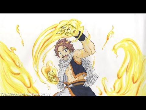 how to draw natsu dragneel