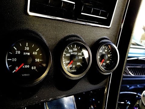 how to fit vdo gauges