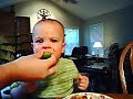 Cooper Glover eats a lime