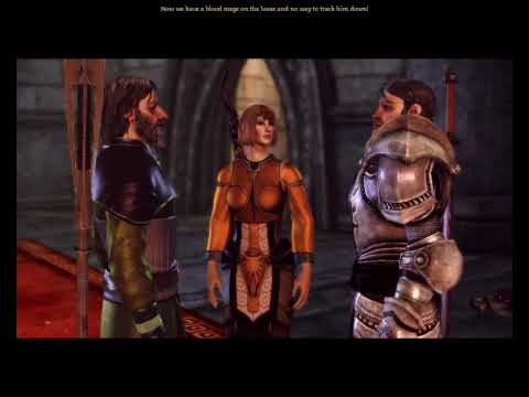 Dragon Age Origins Jowan's a blood mage and Greagoir's rage