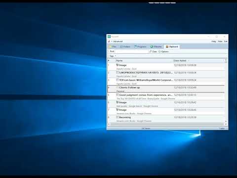 Using the Clipboard History Manager in RecentX