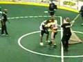 lacrosse fights, senior A indians vs. brampton