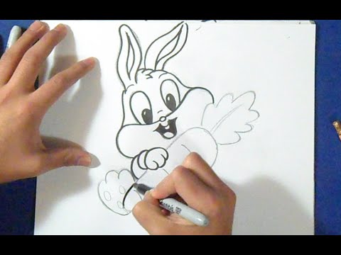how to draw bugs bunny