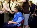 Dennis gets his hair cut