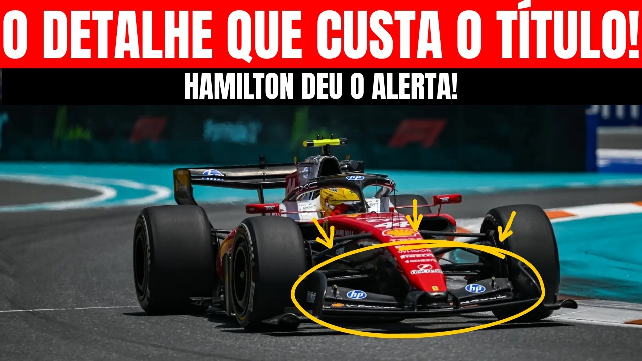 Lewis Hamilton expõe erro aerodinâmico na asa da Ferrari SF-26